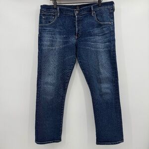 Citizens of Humanity Jeans Women 32 Blue Emerson Slim Boyfriend Button Fly Crop